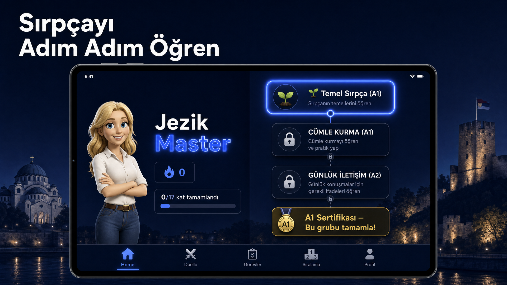 Jezik Master ana ekran