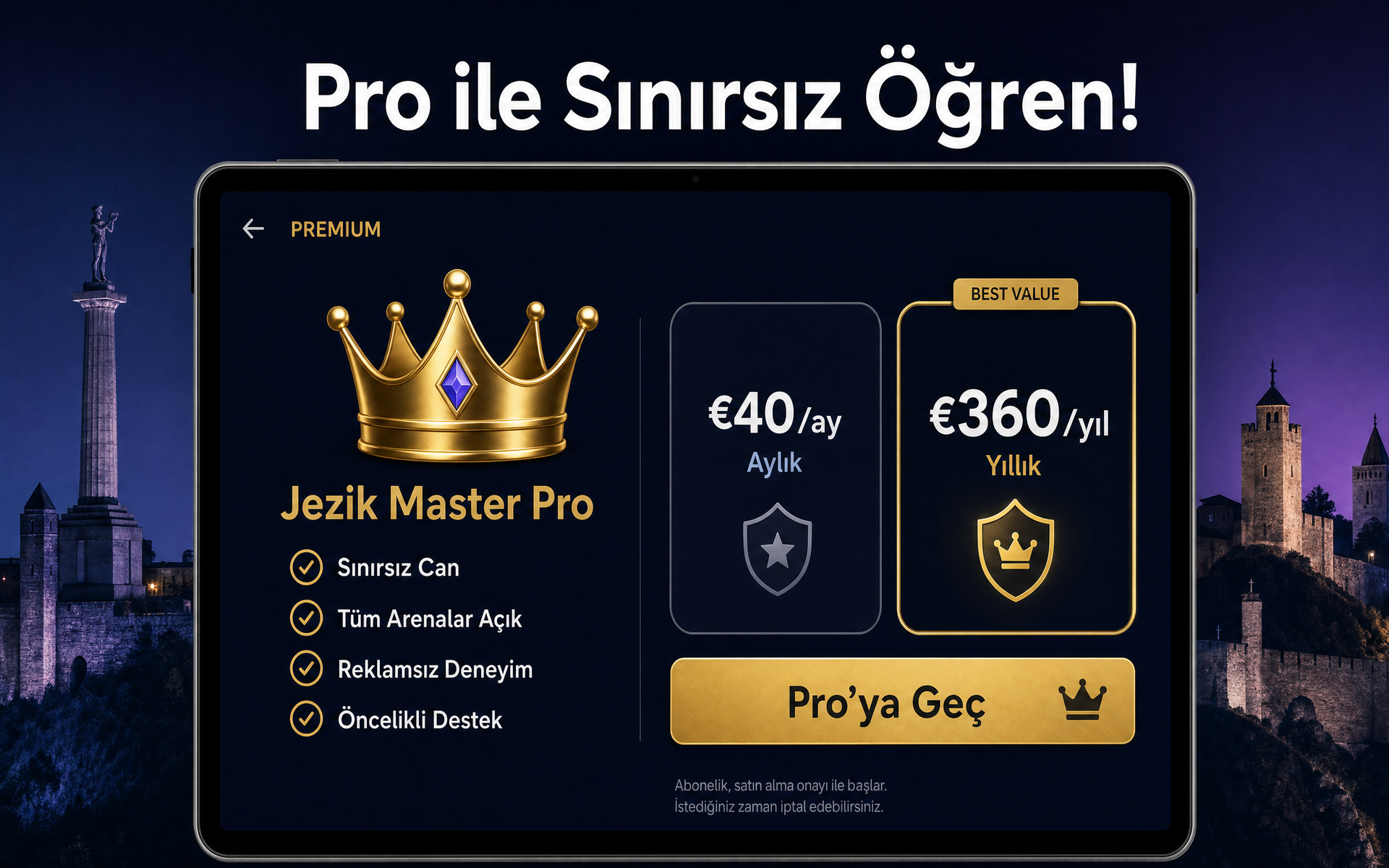 Premium ekranı