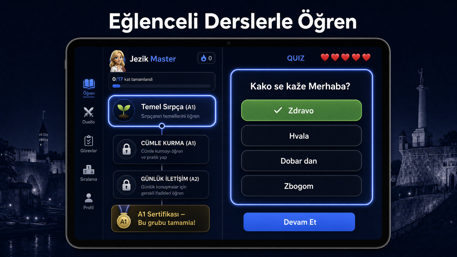 Ders ekranı